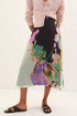 Floral Midi Skirt - Orchid Bloom
